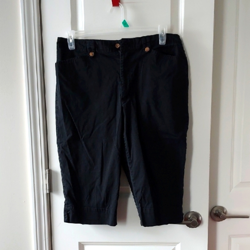 Whitestag stretch black capri